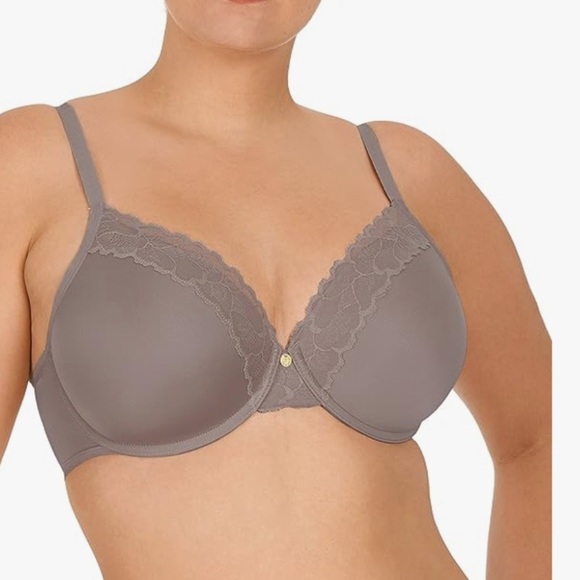 NATORI REFINED CONTOUR UNDERWIRE BRA GOLDMETAL SIZE 36D NEW WITH TAGS - Picture 2 of 6